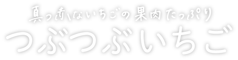 いちごの果肉たっぷり　つぶつぶいちご